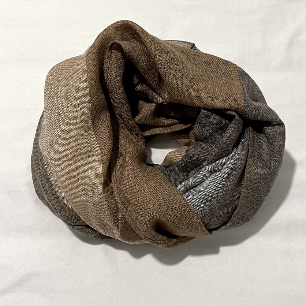 H&M Brown and Gray Scarf